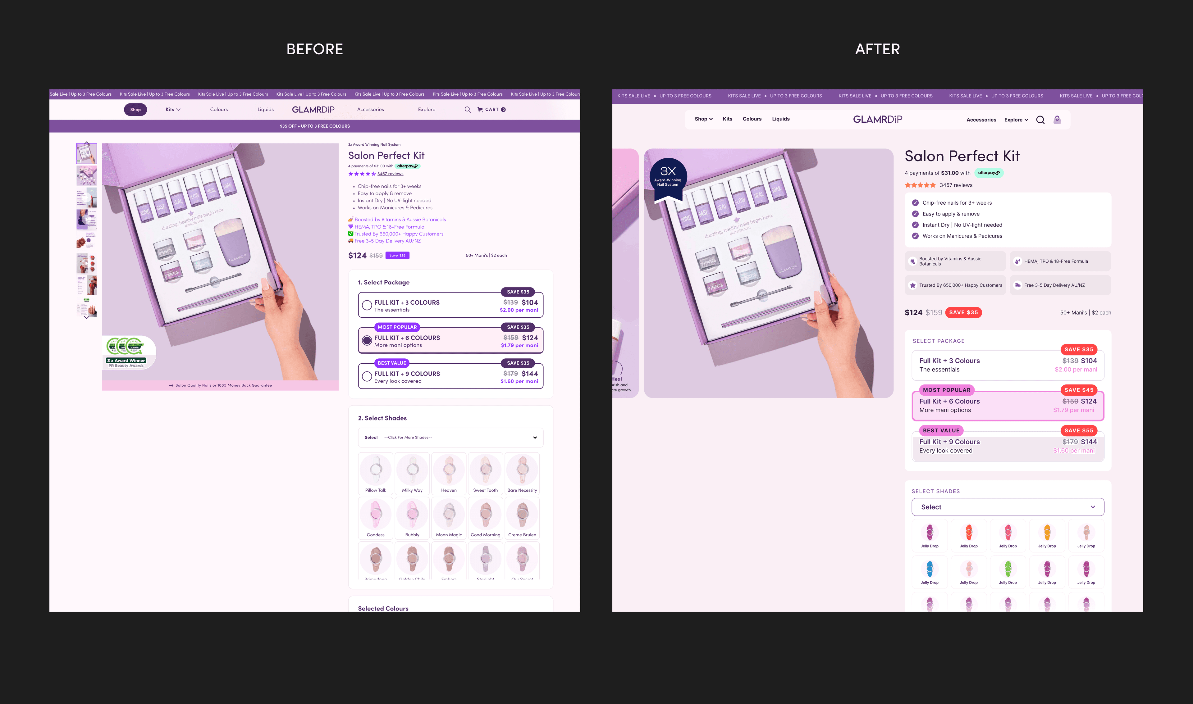 Glamrdip shopify showcase - 2