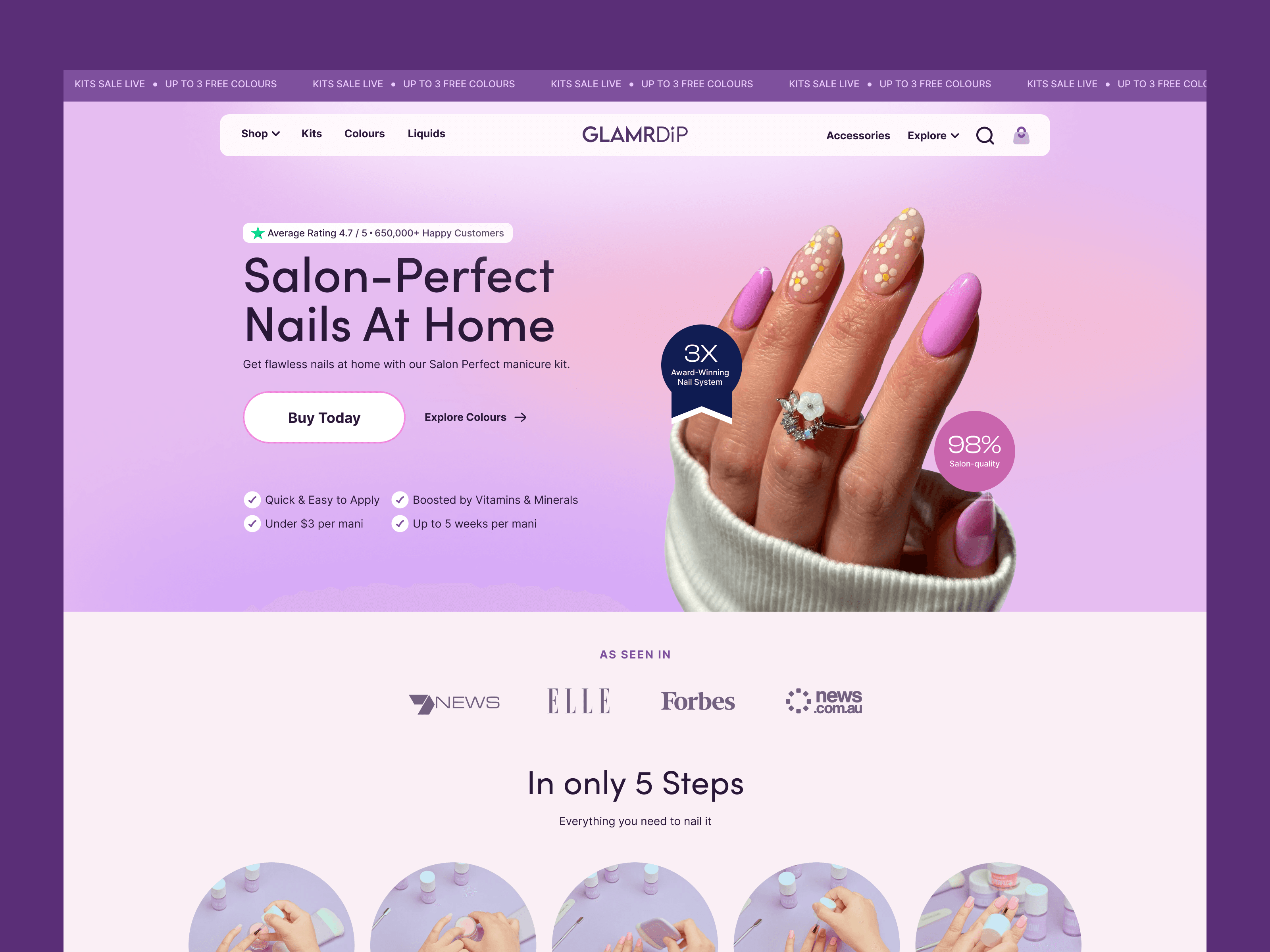 Glamrdip shopify showcase